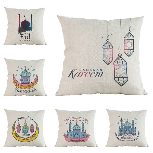 

религиозные поставки исламская мусульманская мечеть чехлы для подушки подушка рамазан ид фестиваль домашний салон диван украшения наволочка