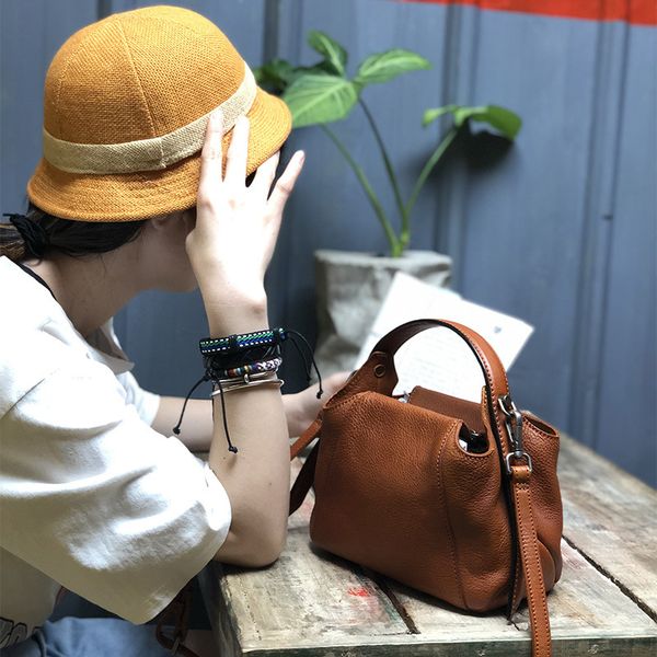 

сумка вскользь плеча ретро художественный стиль кожа handmade женской сумка