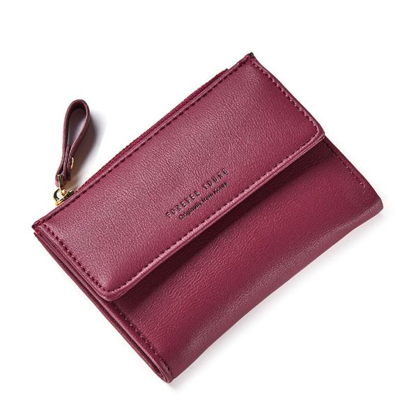 

wallet women 2019 lady short women wallets korean students lovely purse mini money purses card holder for woman, Black