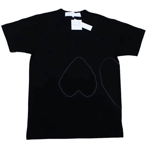 

wholesaler designer t shirt fashion summer new brand t shirts luxury tees shirt short sleeve printed heart color embroidey funny tees, White;black