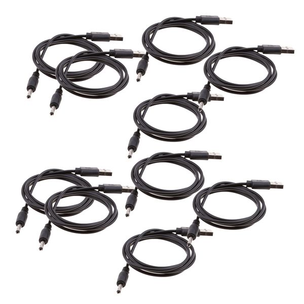 

10x usb 2.0 a male to 3.5x1.35 mm dc plug connector with charging cable