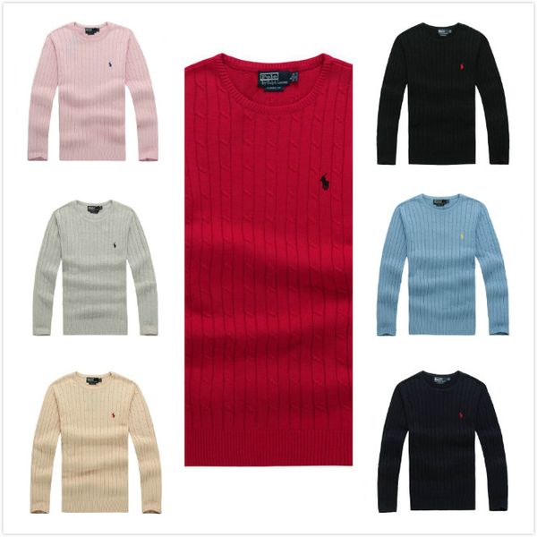 

ralph mens sweater lauren designer sweatshirt luxury knit print winter pullover pony pattern brand classic slim polo shirt, White;black