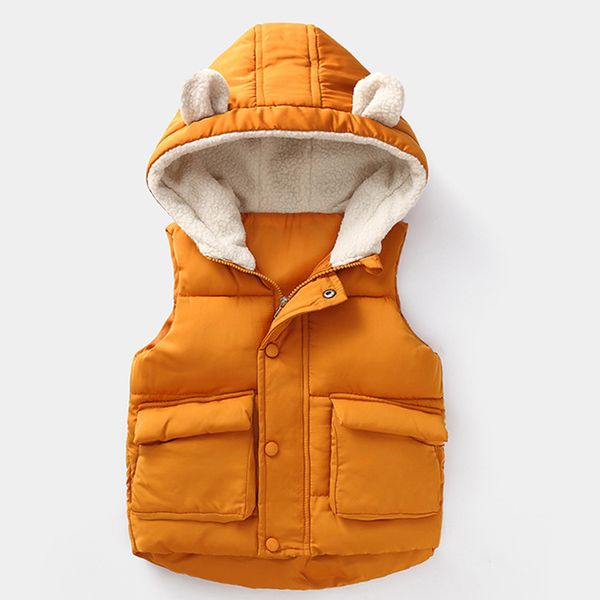 

boys vest 2019 autumn winter baby girls fur vest jacket kids warm hooded outerwear coat for boys clothes children waistcoat, Blue