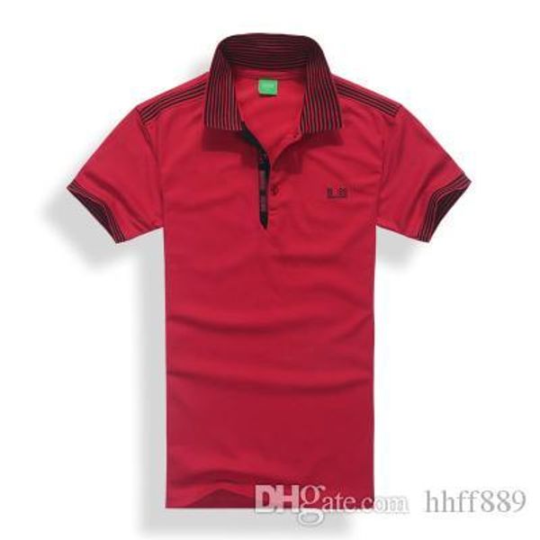 

new logo summer polo men's polos embroidery shirt short sleeves turn-down collar polo clothing male fashion casual polo size s-3xl, White;black