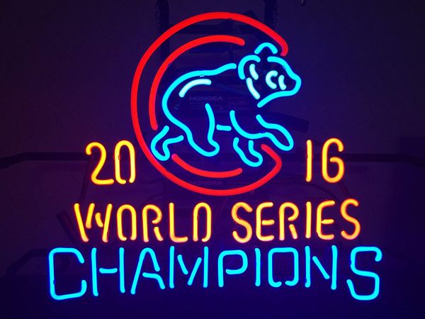 

Чикаго Спортивные объединения Cub 2016 World Series Неон чемпионов Войти (MultipleSizes) Beer Bar Pub н