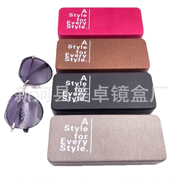 

letter english case case myopia glasses simple student optical myopia iron box glasses box