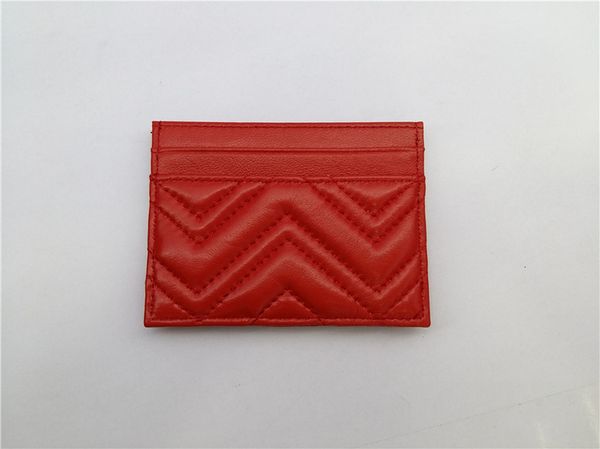 

European American Luxury zero wallet fashion Zig Zag Thread style genuine leather credit cards bag card holders women with original box