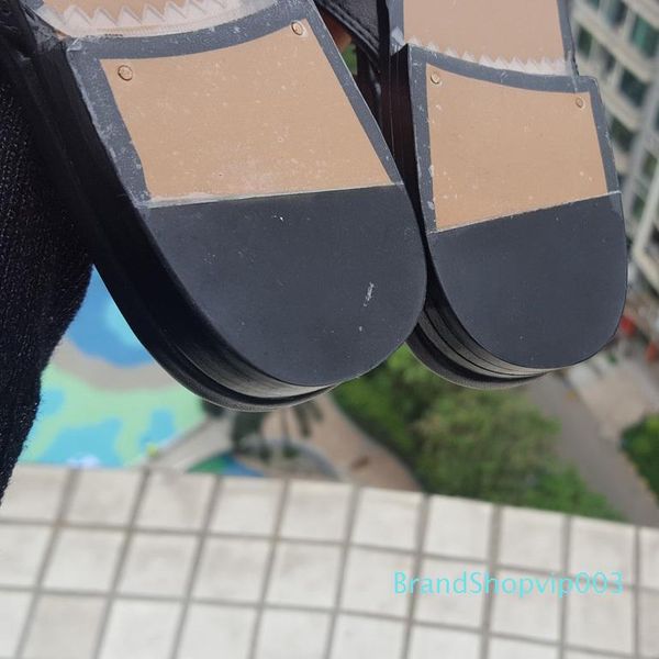 

ather fur slipper women round toe rhinestone diamond bowtie embellished flat shoes flip flop 35-40, Black