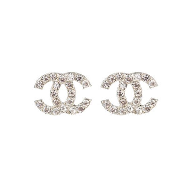 

selling new personality exaggerated crystal fashion alphabet earrings rhinestone geometric earrings european and american jewelry whole, Golden;silver
