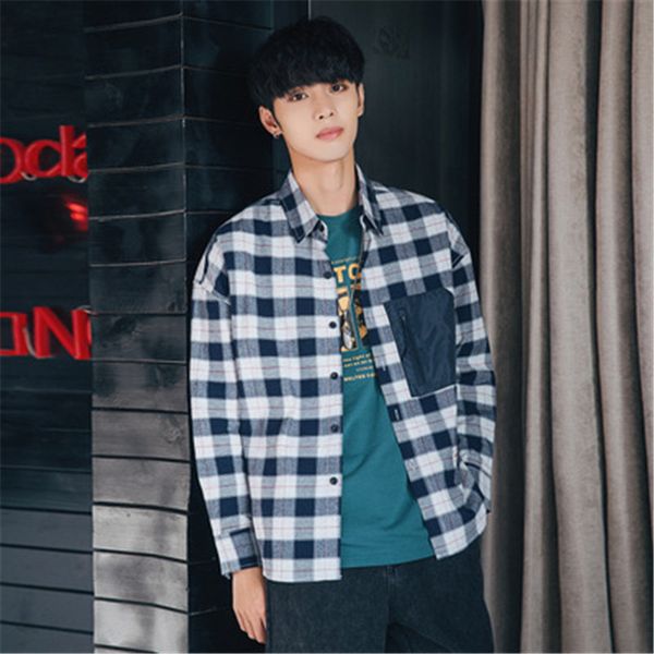 

men's pure cotton shirts plaid fashion long sleeve casual business dress shirts men oxford male camisas, White;black