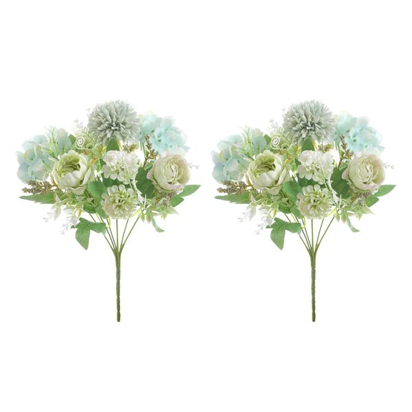 

simulated rose flowers 32cm f/ decor baby shower ornament no fading, 2pcs