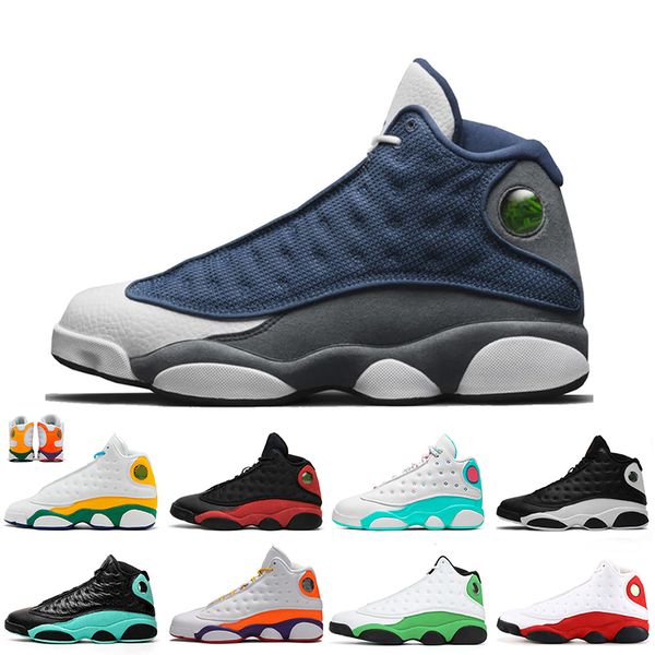 

2020 jumpman flint 13 13s mens basketball shoes playground he got game soar pink lucky green size 13 women trainers sneakers, White;red