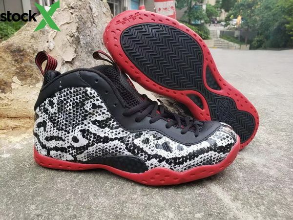 

men foam one pro snake skin basketball shoes penny hardaway tan snakeskin foams 1 sports sneakers size 40-47