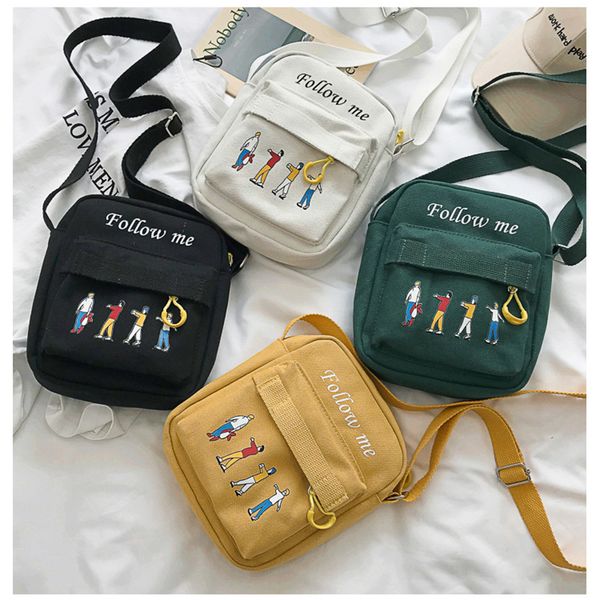 

mini women's canvas shoulder bags cotton cloth small crossbody bags for women 2020 female messenger bag lady handbag single