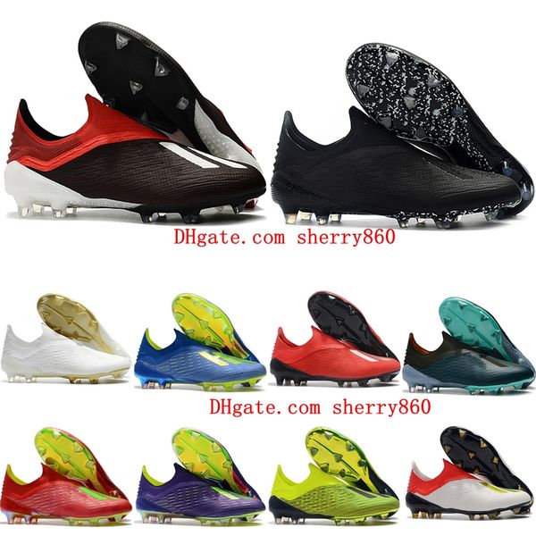 

2019 mens soccer shoes x 19+ fg outdoor soccer cleats x 18+ fg football boots x 19 botas de futbol, White;red