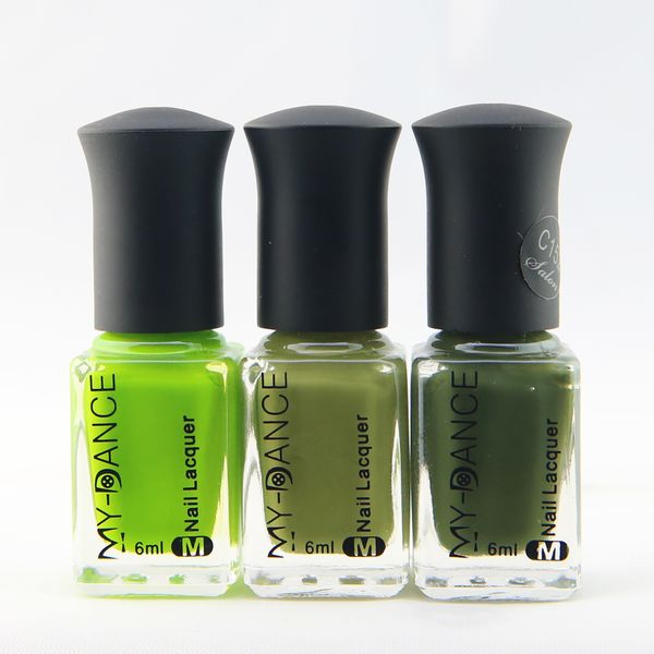 

mydance nail art nail polish 6ml water based peel off varnish green colors series for choice 1 bottle/lot sale