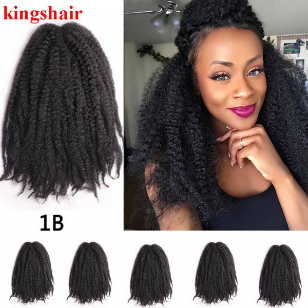 2020 18 Inch Ombre Marley Braids Hair Crochet Afro Kinky Kanekalon