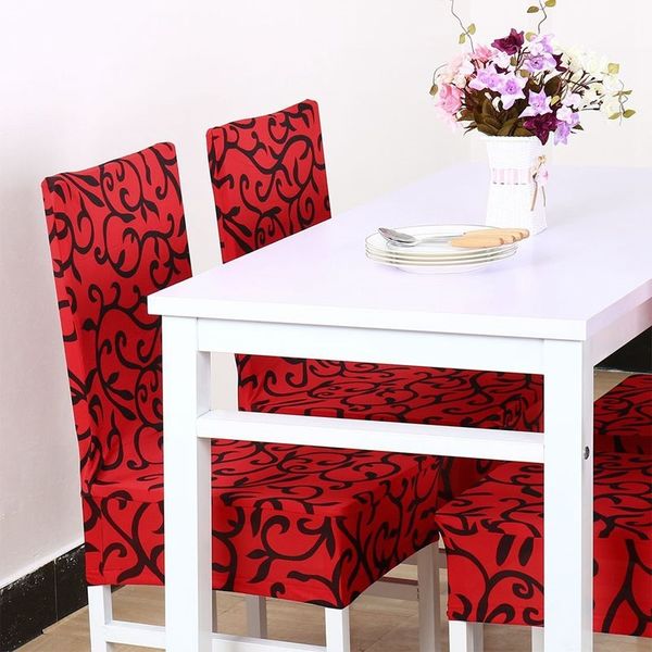

promotion stretchy dining chair cover short chair covers washable protector seat slipcover for wedding party restaurant banqu