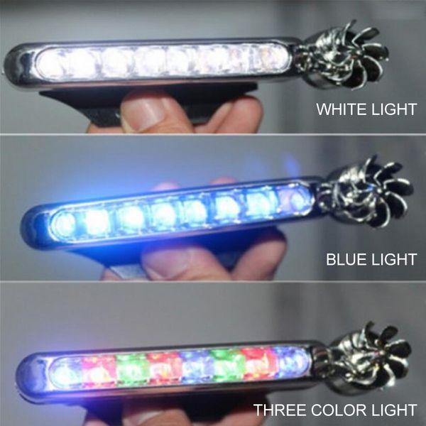 

2pcs/pair car wind energy running light day light 8 led daylight headlight lamp car styling no need external power supply lights