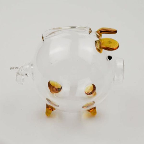 

pig piggy bank money boxes coin saving box cute transparent glass souvenir birthday gift for children kids other home decor