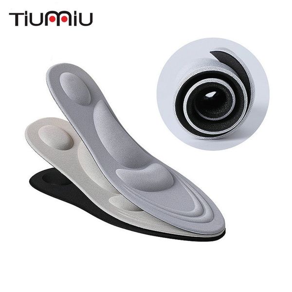 

men women shoe insoles arch support ortc breathable massage pain relief insert absorber comfort foot cushion pads, Black