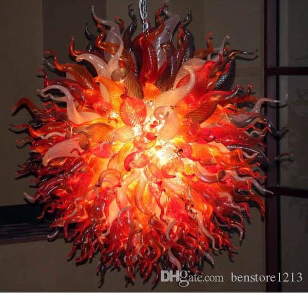 

100% mouth blown borosilicate murano glass chandelier pendant lighting art round shape pendant office lamp