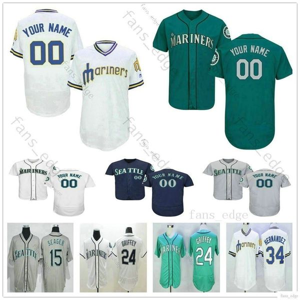 

custom seattlemariners #51 randyjohnson jersey home away stitched logos man woman kids youth baseball jerseys, Black;yellow