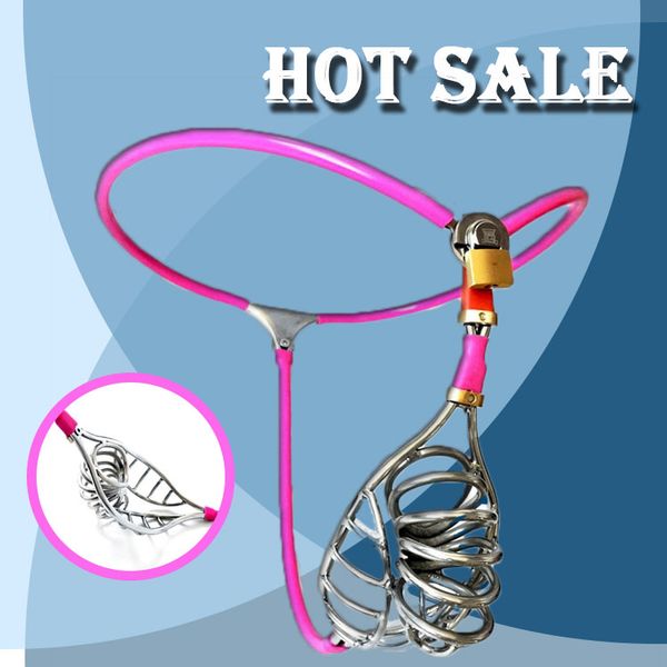 

new design chastity pants stainless steel male chastity belt bondage fetish hollow out chastity cage restraint device toys for men