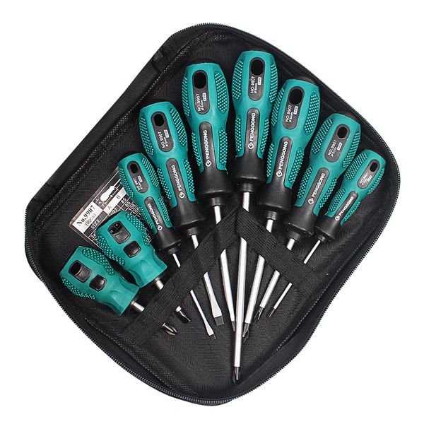 

hilda 9 in 1 screwdriver set multi-bit tools repair torx screw driver screwdrivers kit home useful multi tool hand tools