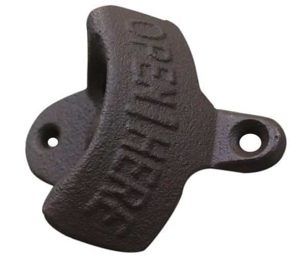 

300pcs wall mounted vintage antique bottle beer opener hanging wall hook beer openers mount copper cap metal retro with no screws