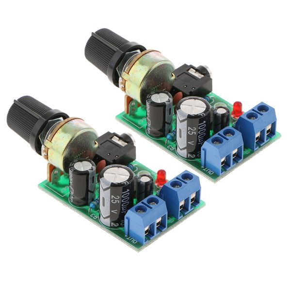 

2pcs lm386 0.5-10w аудио усилитель мощности модуля dc 3-12v stereo amp board, diy sound system component
