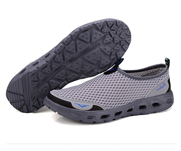 

orange outdoor aqua shoes mesh breathable water sneakers footwear quick dry lightweight summer men water beach shoes
