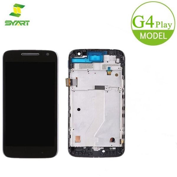 

for motorola g4 play lcd display + touch screen digitizer assembly with frame for moto xt1601 xt1602 xt1603 xt1604 lcds screen