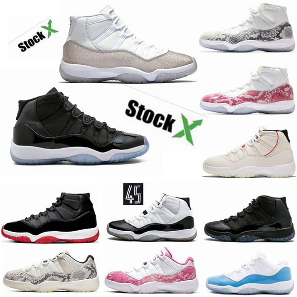 

01 stock x 11 bred 2020 mens basketball shoes metallic silver wmns 11s loyal blue 4s what the 4 men women sports sneakers 36-47