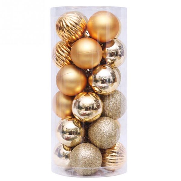 

24pcs ornament tree decor home christmas ball party diy pvc hanging portable multiple colors create festival atmosphere