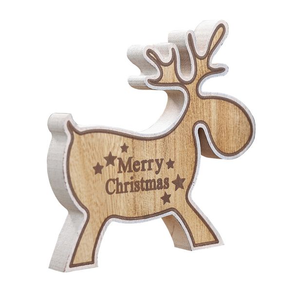 

wooden elk deer diy reindeer ornaments merry christmas decoration diy wooden craft xmas home party holiday new year gift