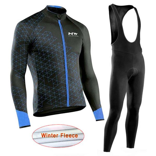 

2019 nw winter thermal fleece bike long sleeve cycling jersey outdoor mountain bicycle clothes maillot ropa ciclismo hombre c27, Black;red