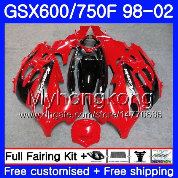 Corpo per SUZUKI GSXF 750 600 GSXF750 1998 1999 2000 2001 2002 292HM.42 stock red blk hot GSX 600F 750F KATANA GSXF600 98 99 00 01 02 Carenatura