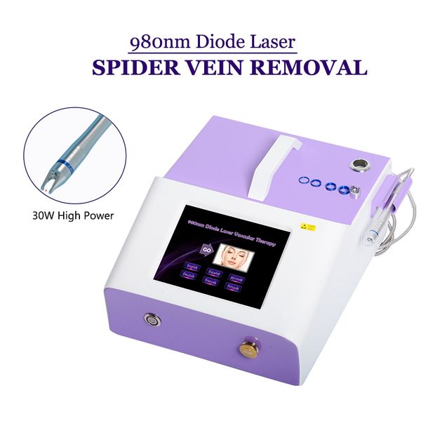 

980nm laser vascular therapy vascular lesion machine spider veins removal 30w 980nm diode laser no needle varicose veins removal, Black
