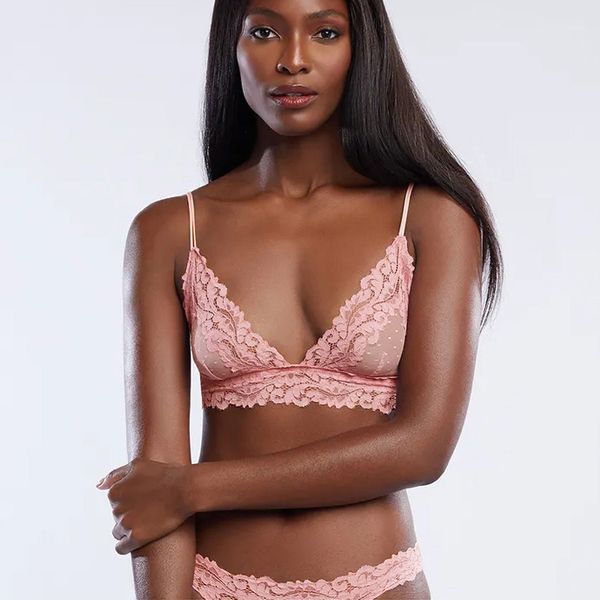 

lace mesh patchwork women bralette floral sheer pattern femme bustier bra unpadded push up backless ladies lingerie, Red;black