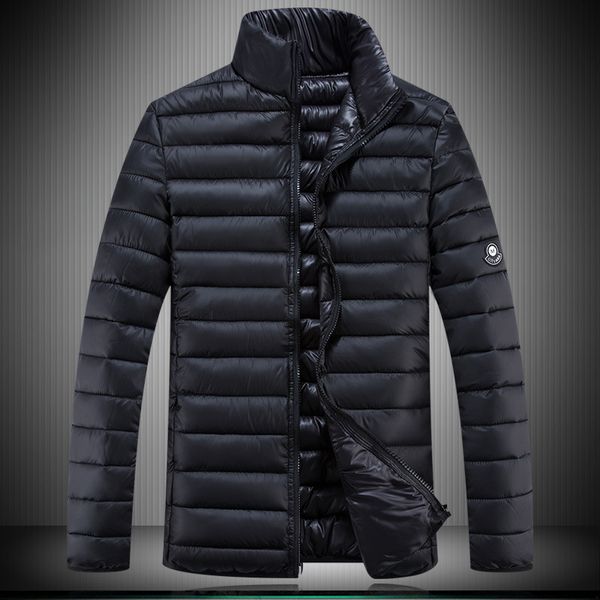 

parka men extra plus size winter warm jacket mens puffer coat man padded overcoat quilted jackets solid puffy parkas 6xl 7xl 8xl, Black