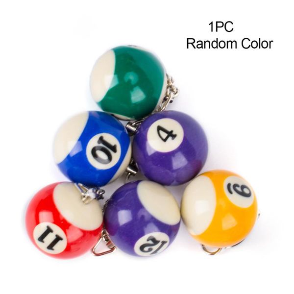 

billiards pendant accessories random color simple cute decorative souvenir gift jewelry key chain, Silver