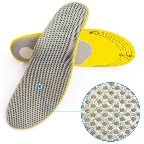 

1 pair shock-absorbing insoles ortc arch insoles shoe pads soft breathable shoe lifts foot protection shoe heel, Black;white