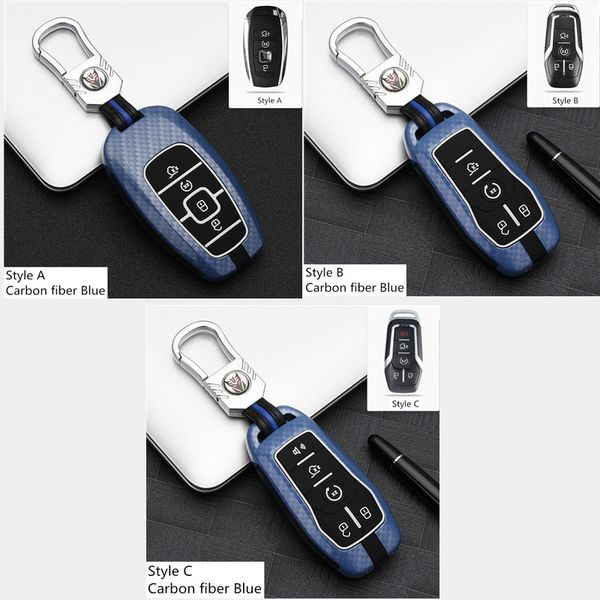 

новые] все включено светящаяся углеродного волокна ключа автомобиля дело shell цинковый сплав силиконовый ключ защитная крышка для mkz mkc