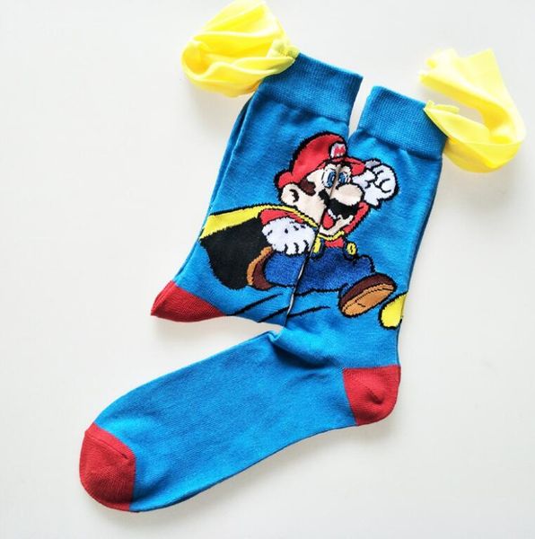 

mens womens socks street movement cotton stockings skateboard hip-hop cartoons hand-stitched cloak fashion designer sport socks, Black