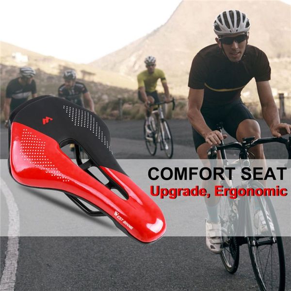 

hollow absorption bike saddle anti-skid pu mtb road cycling seat cushion xxfc