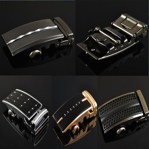 

zpxhyh fashion men's business alloy automatic buckle unique men plaque belt buckles for 3.5cm ratchet men apparel accessories g1, Black;brown