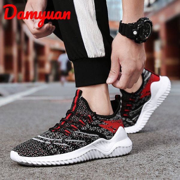 

damyuan 2019 new men's outdoor breathable running shoes, absorption and easy to bend comfortable jogging casual size 48