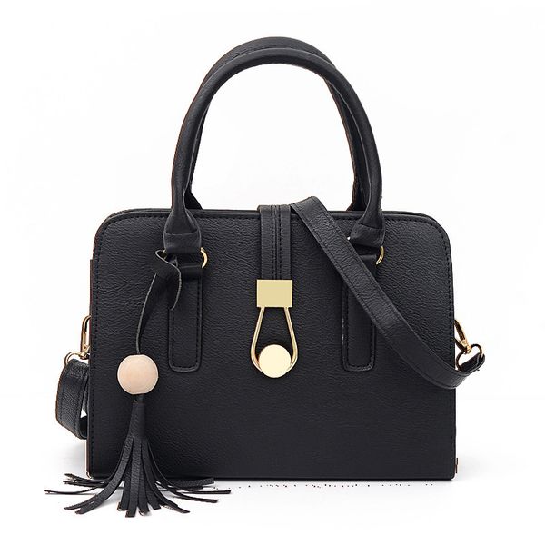 

women handbag women hairball shoulder bags ladies hand totes bags fashion leather messenger bag female hand bolso tassels