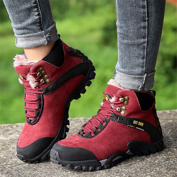 

ladies autumn and winter high tube shoes outdoor climbing sneakers hiking shoes botas tacticas hombre